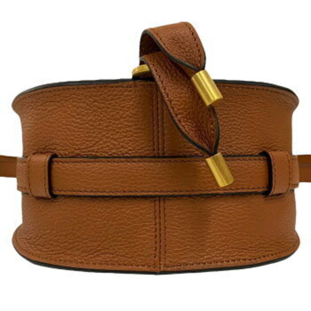 Chloe Marcie Saddle Bag Brown POTTERY - Picture 4 of 9